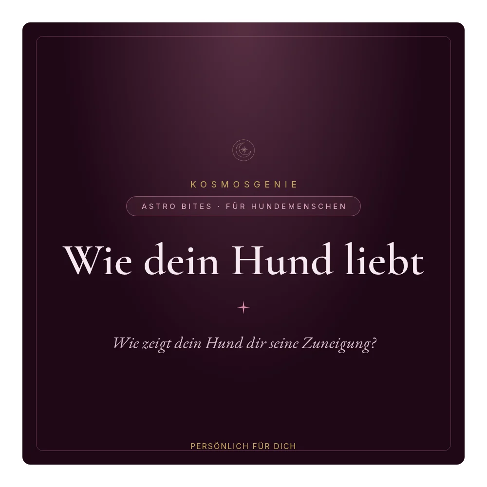 Wie dein Hund liebt