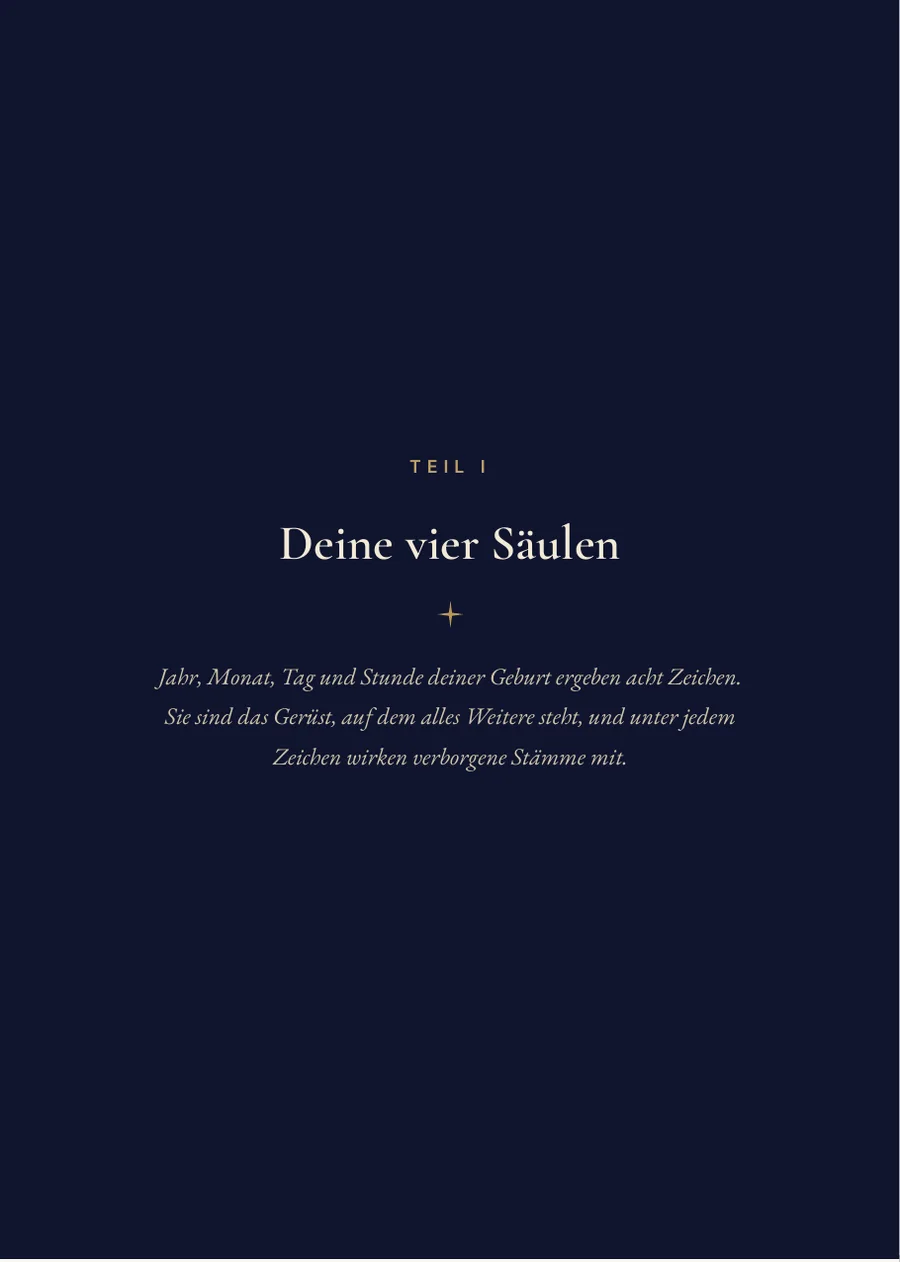 Chinesisches Horoskop: Trennseite Teil I