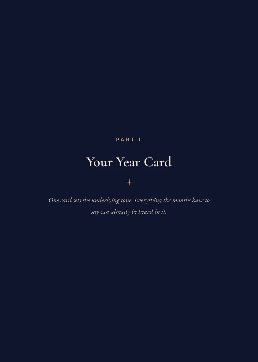 Tarot Year Book, divider page Part I