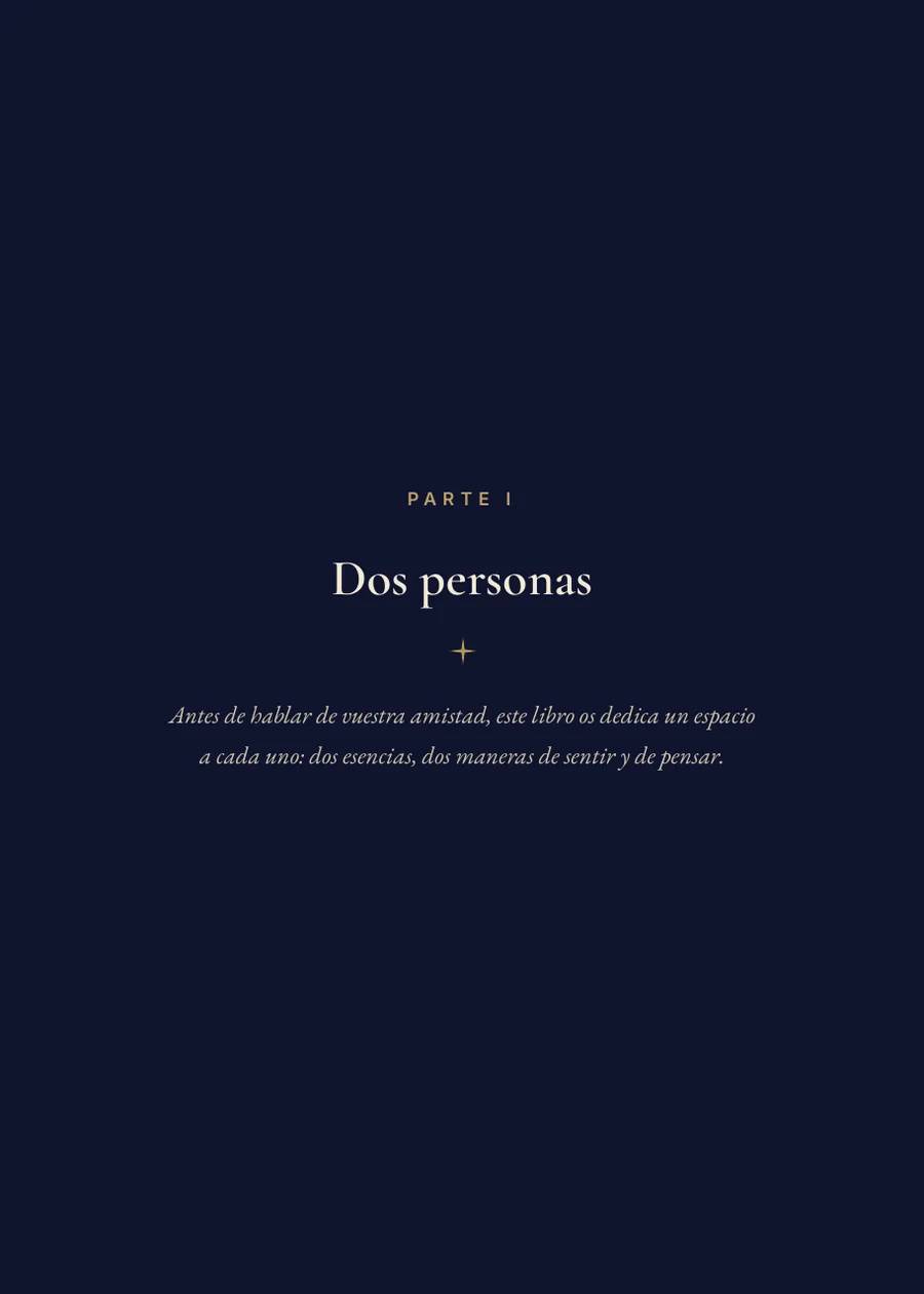 Libro de Horóscopo de Amistad: separador, parte I