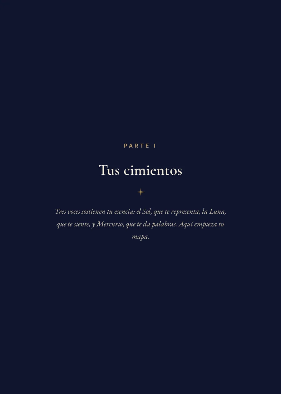 Libro de Carta Natal - Página divisoria parte I