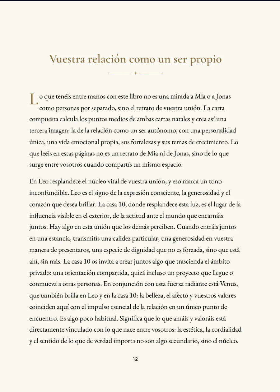 Libro de Carta Compuesta: página de capítulo con texto real