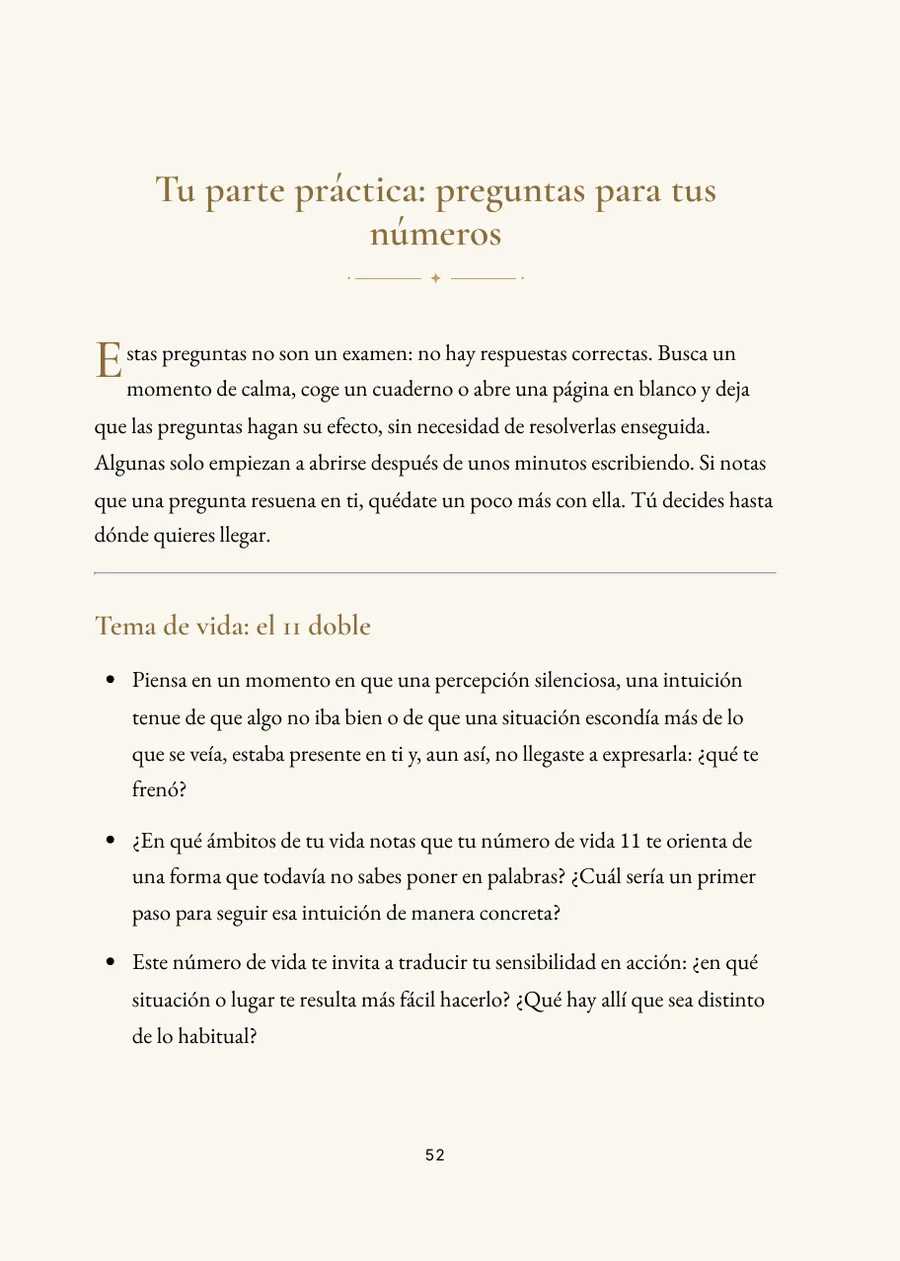 Libro de numerología: parte práctica con preguntas