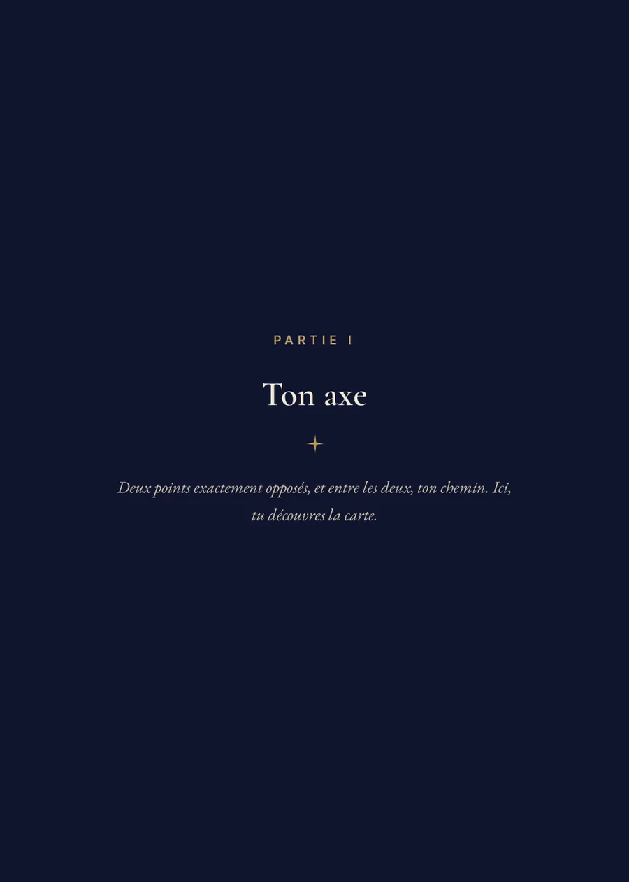 Livre des nœuds lunaires : page de séparation, partie I