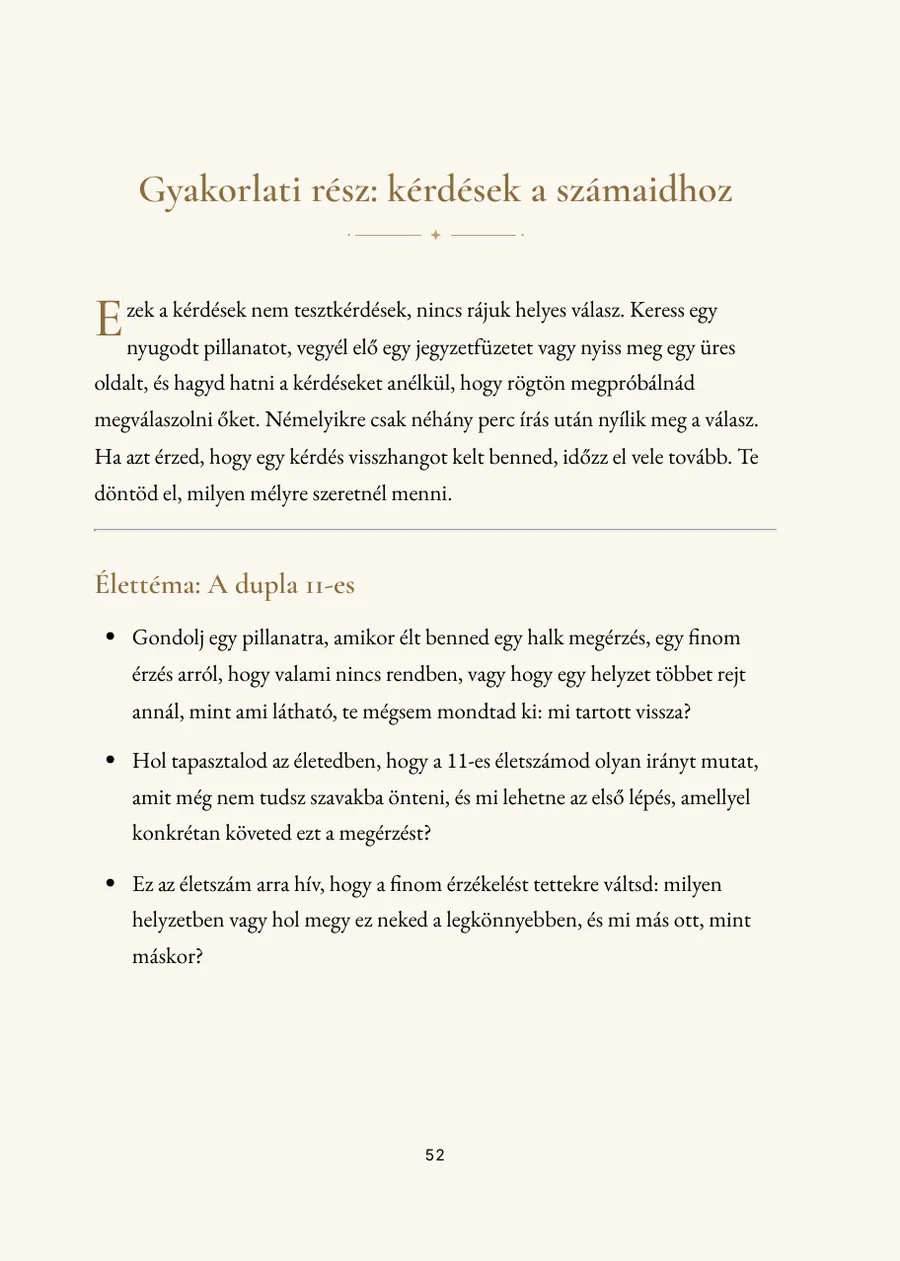 Numerológia könyv: gyakorlati rész kérdésekkel
