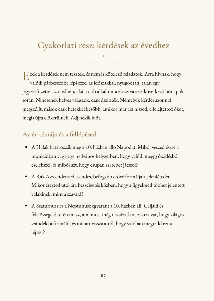 Könyv a kerek születésnapra, gyakorlati rész kérdésekkel