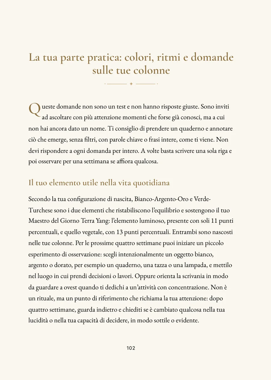 Libro dell'oroscopo cinese: sezione pratica con domande