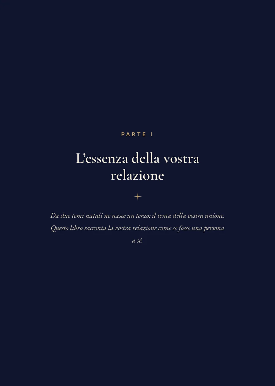Libro del tema composito: pagina divisoria parte I