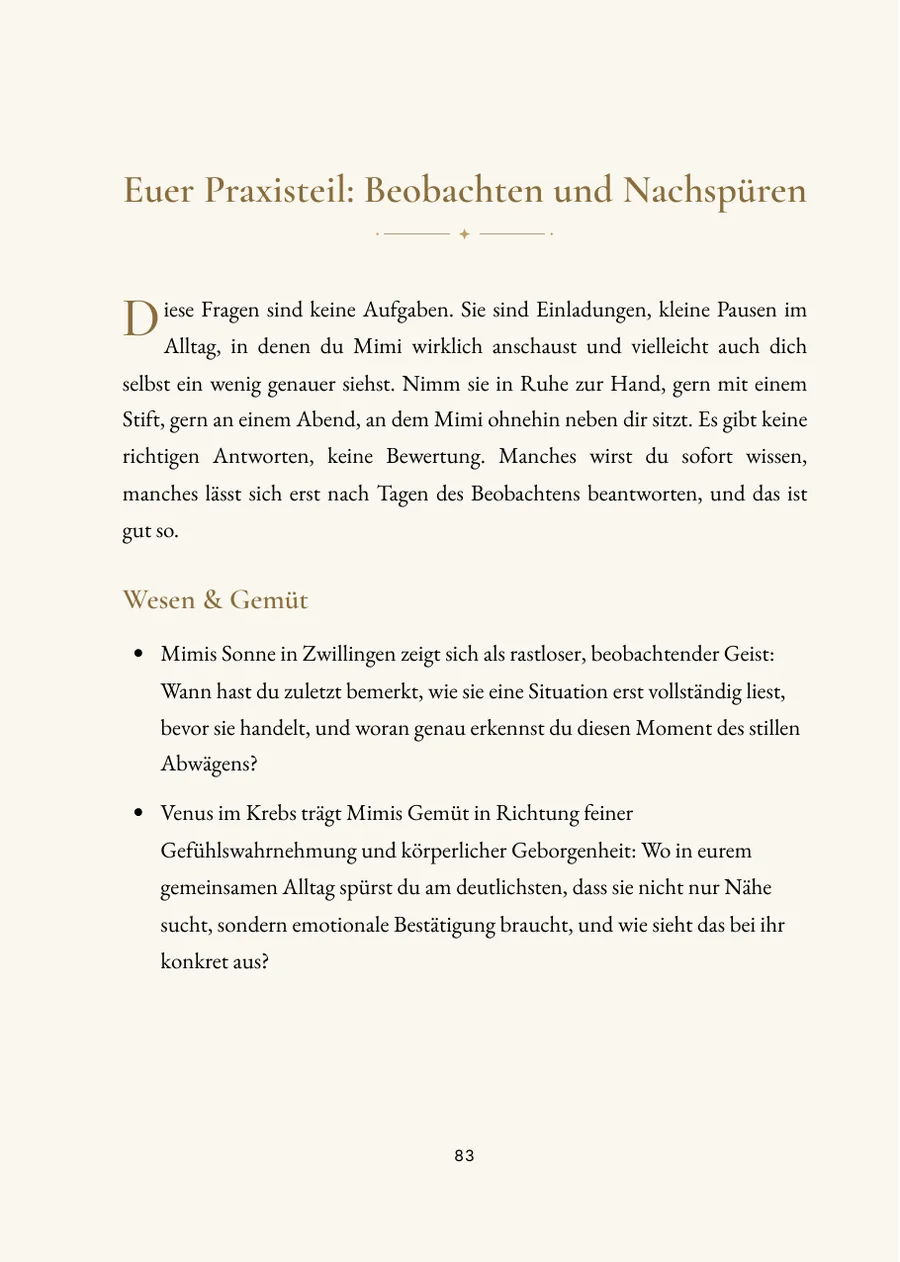 Katzenhoroskop – Praxisteil mit Fragen