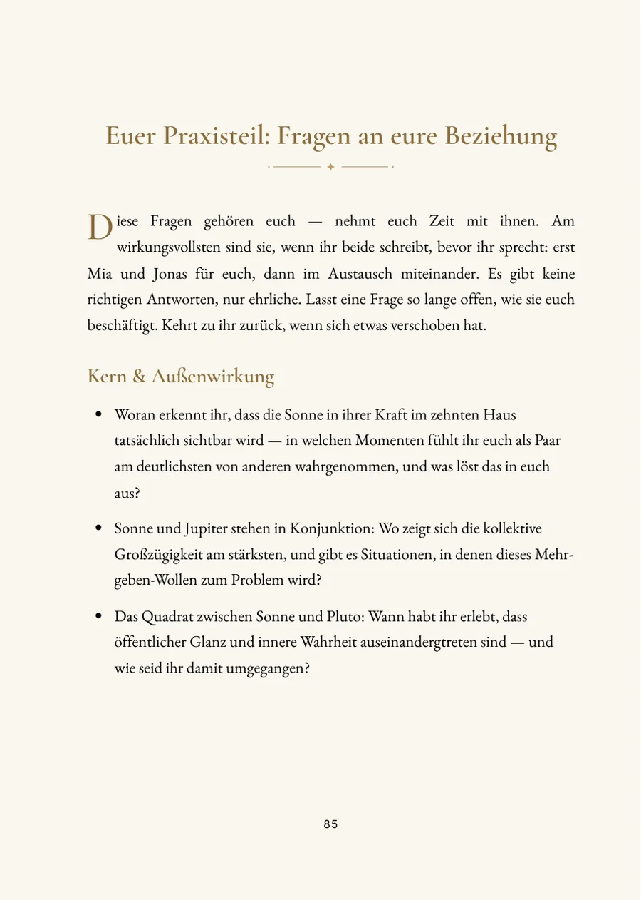 Komposithoroskop – Praxisteil mit Fragen