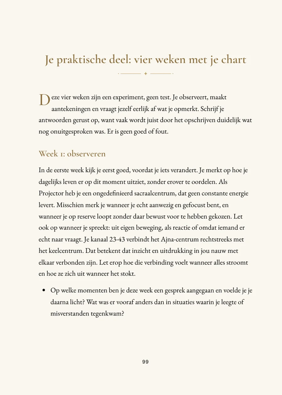 Human Design: praktijkdeel met vragen