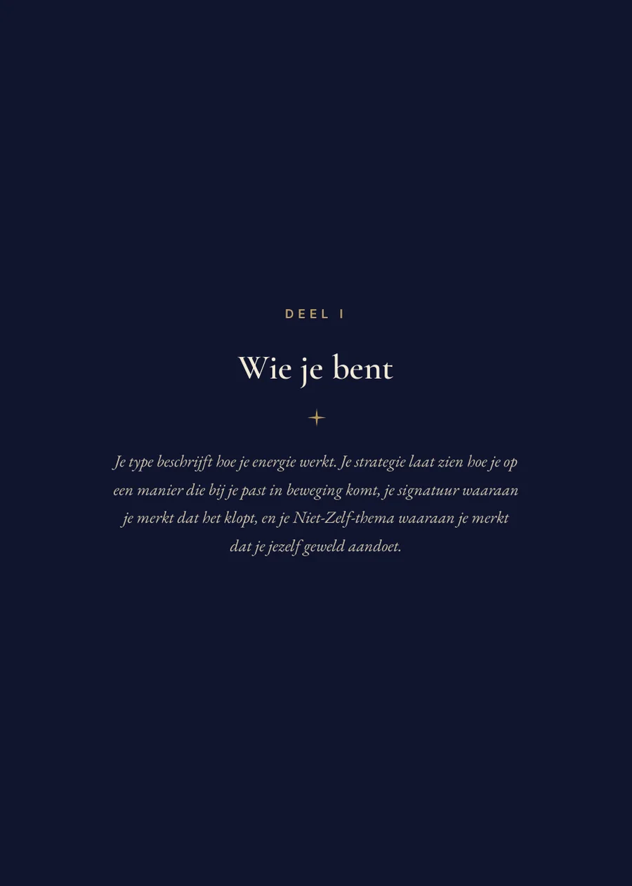 Human Design: scheidingspagina deel I