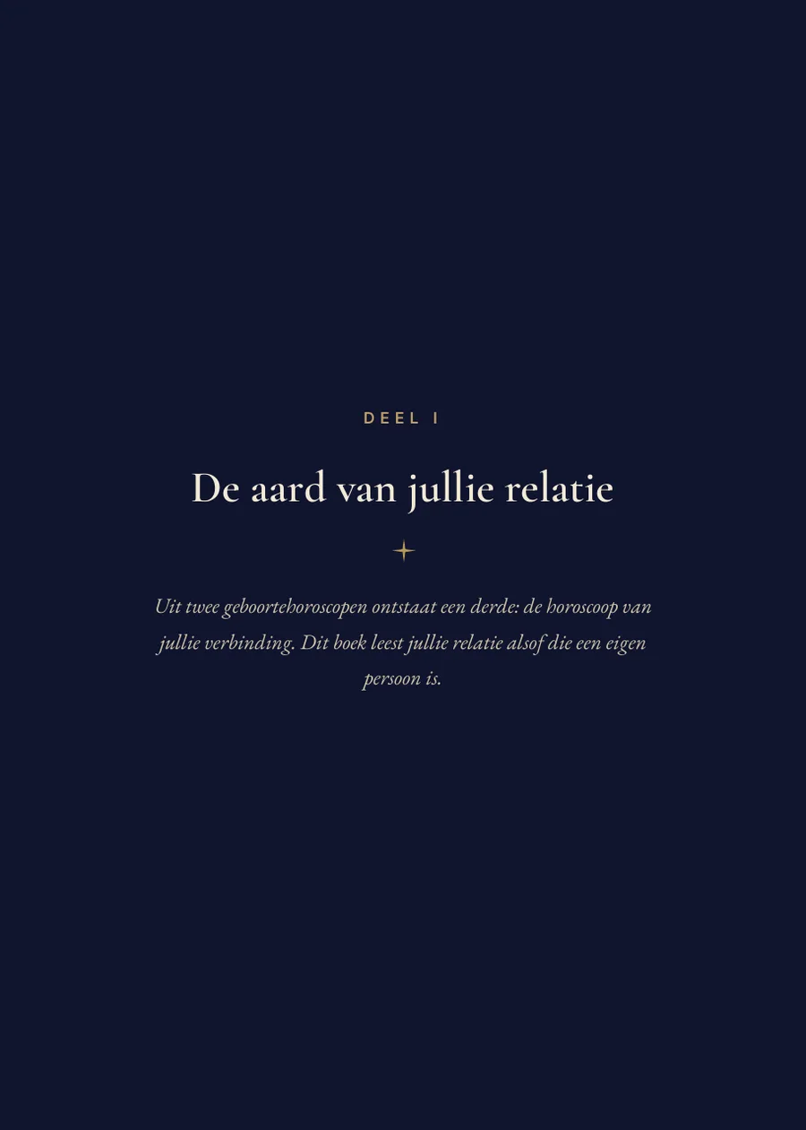 Composiethoroscoopboek, scheidingspagina deel I