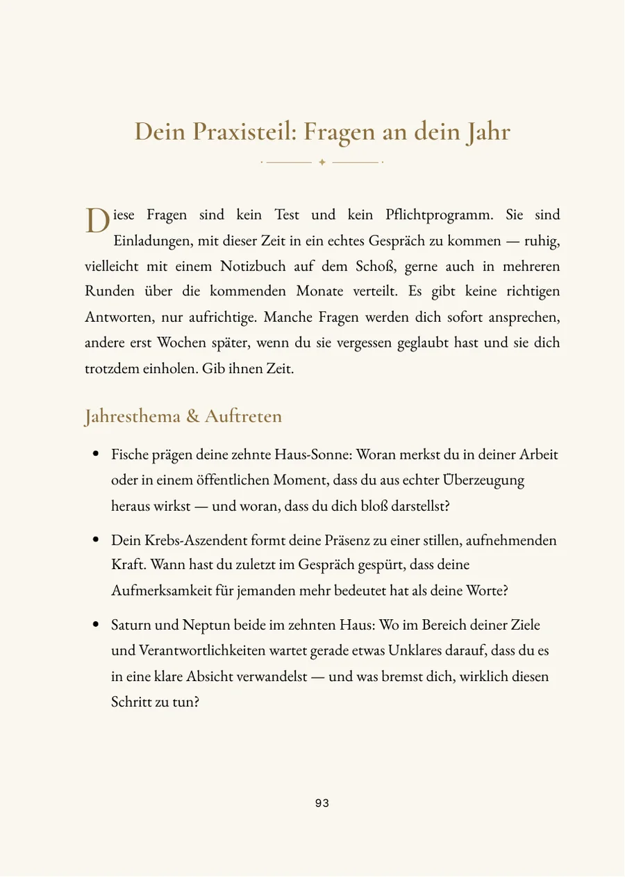 Buch zum runden Geburtstag – Praxisteil mit Fragen