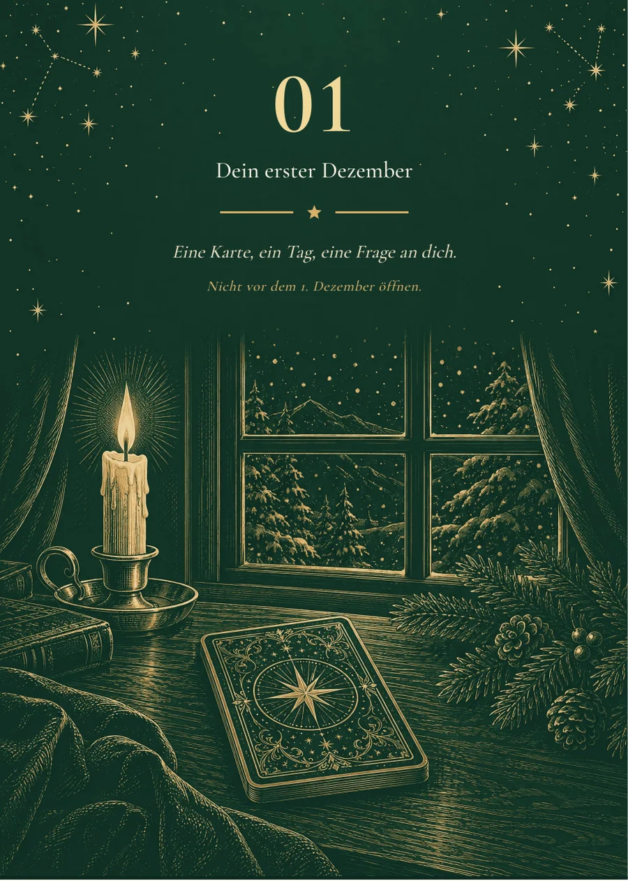 Dein Tarot-Adventskalender 2026: Türchen-Seite