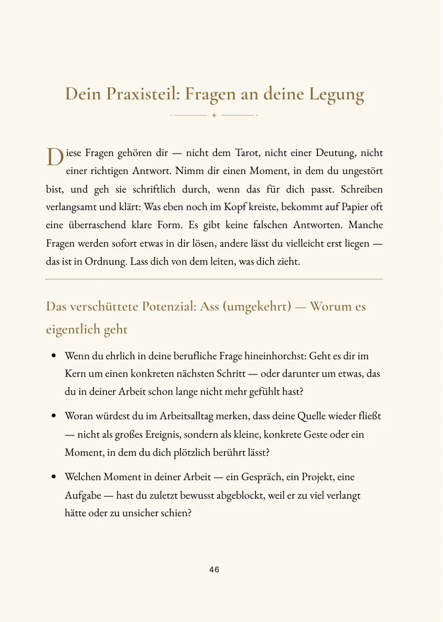 Tarot-Legung – Praxisteil mit Fragen