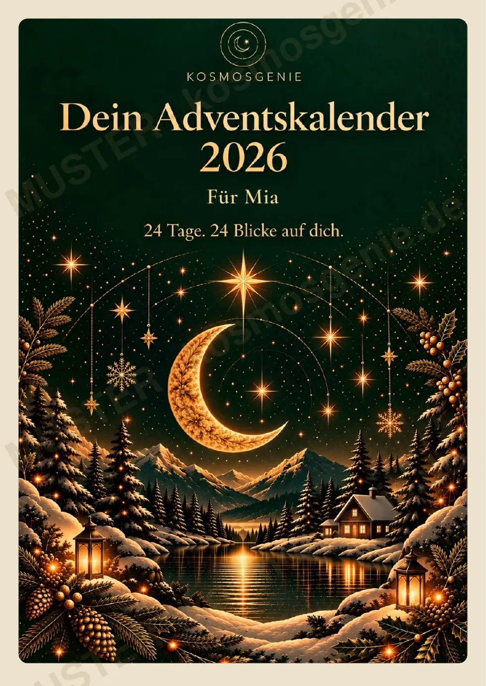 KosmosGenie Adventskalender, Muster-Seite 1 von 176