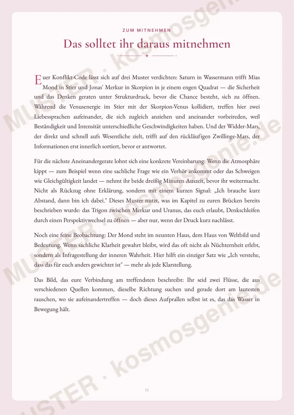 Astro Bite „Euer Konflikt-Code“ - Seite „Das solltest du daraus mitnehmen“