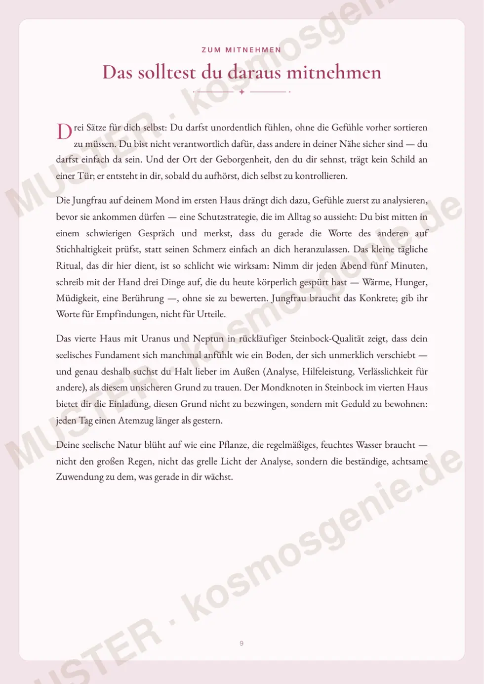 Astro Bite „Dein inneres Kind“ - Seite „Das solltest du daraus mitnehmen“