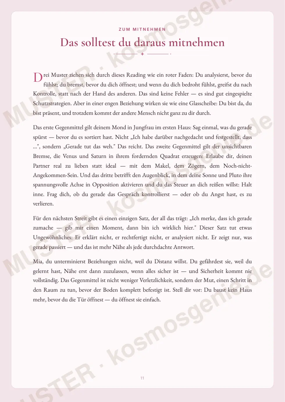 Astro Bite „Deine Red Flags in der Liebe“ - Seite „Das solltest du daraus mitnehmen“