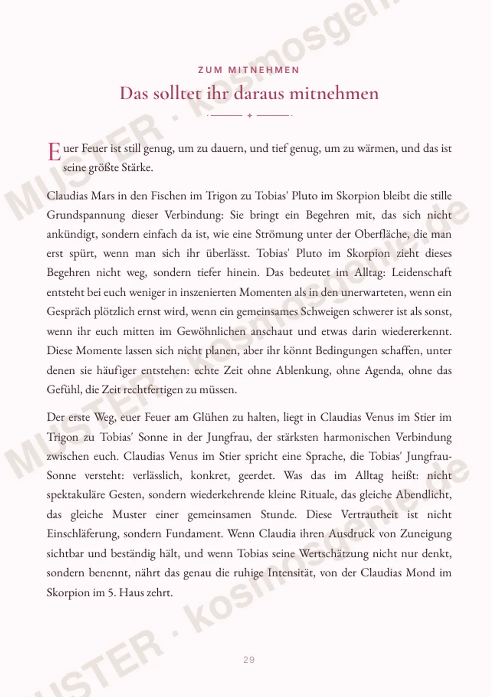 Astro Bite Premium „Euer Feuer“ - Seite „Das solltest du daraus mitnehmen“