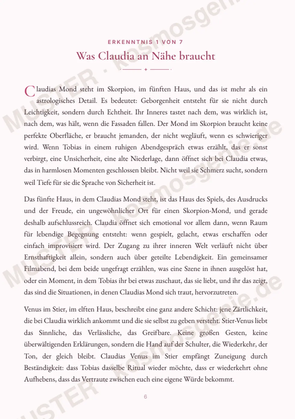 Astro Bite Premium „Eure Nähe“ - erste Seite einer persönlichen Erkenntnis
