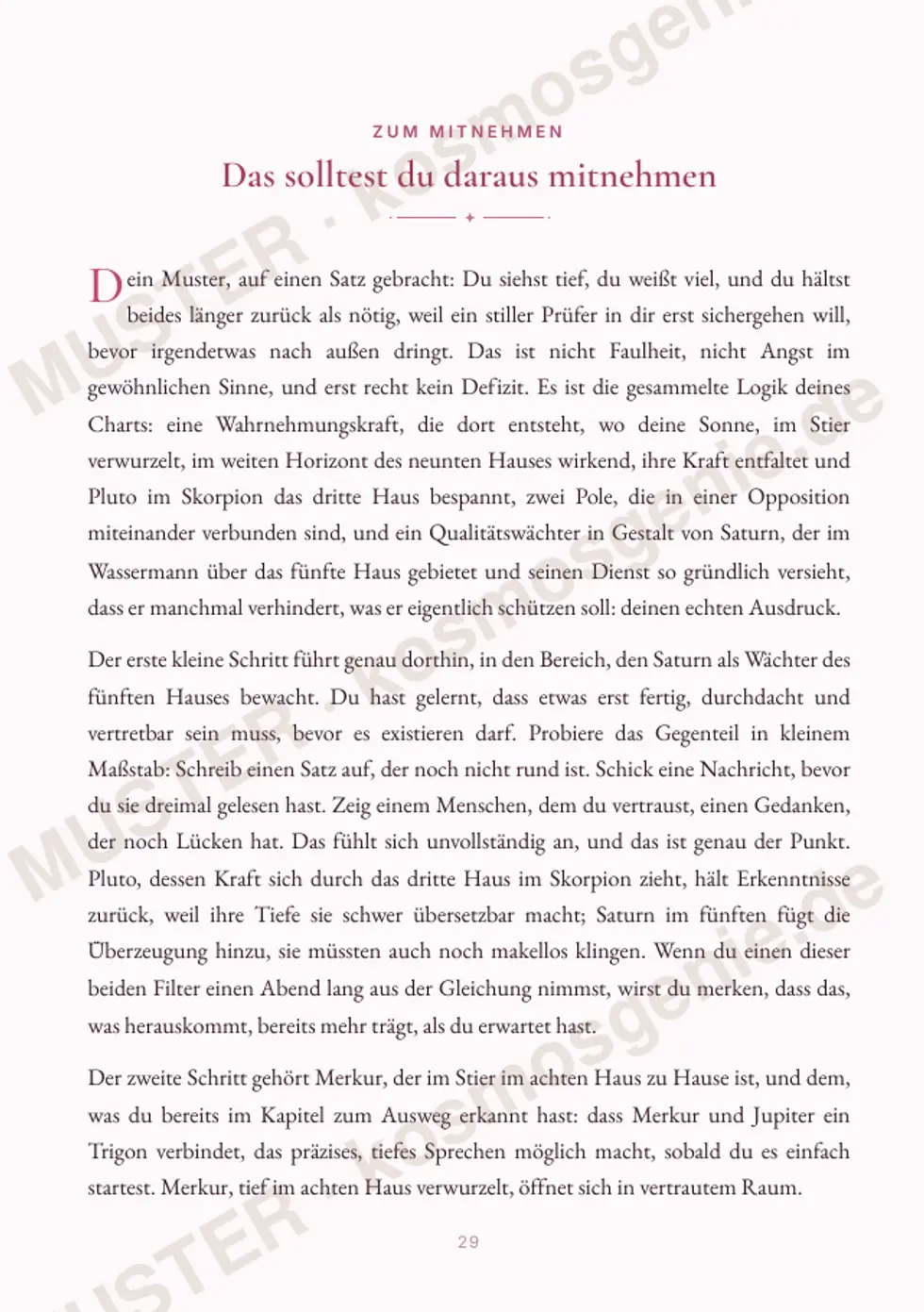 Astro Bite Premium „Deine größte Herausforderung“ - Seite „Das solltest du daraus mitnehmen“