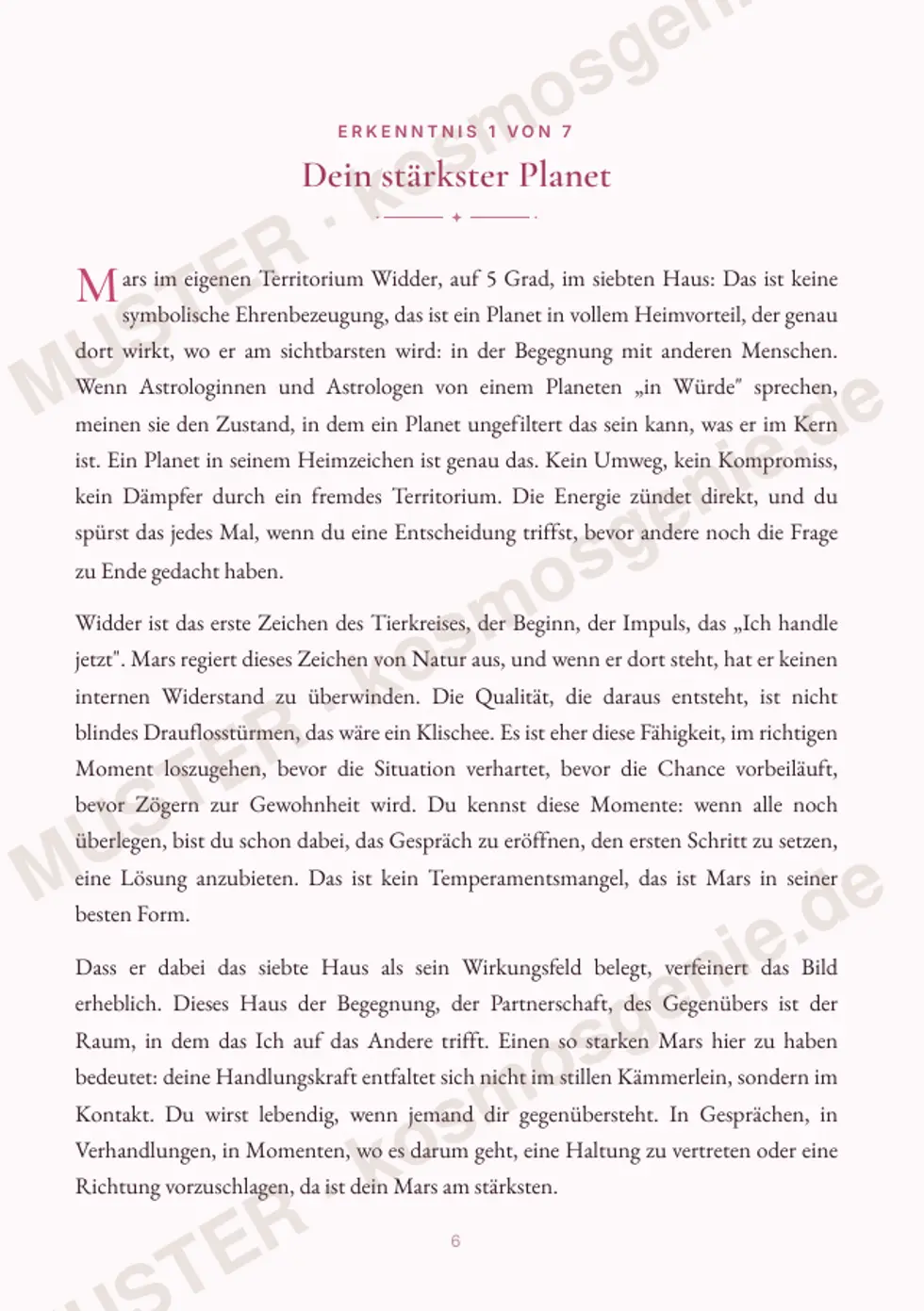 Astro Bite Premium „Deine größte Stärke“ - erste Seite einer persönlichen Erkenntnis