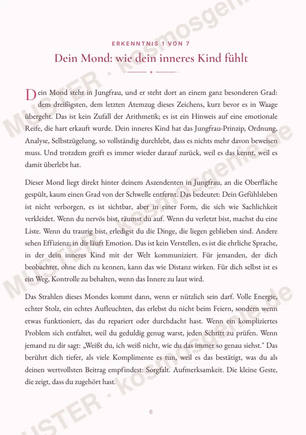Astro Bite Premium „Dein inneres Kind“ - erste Seite einer persönlichen Erkenntnis