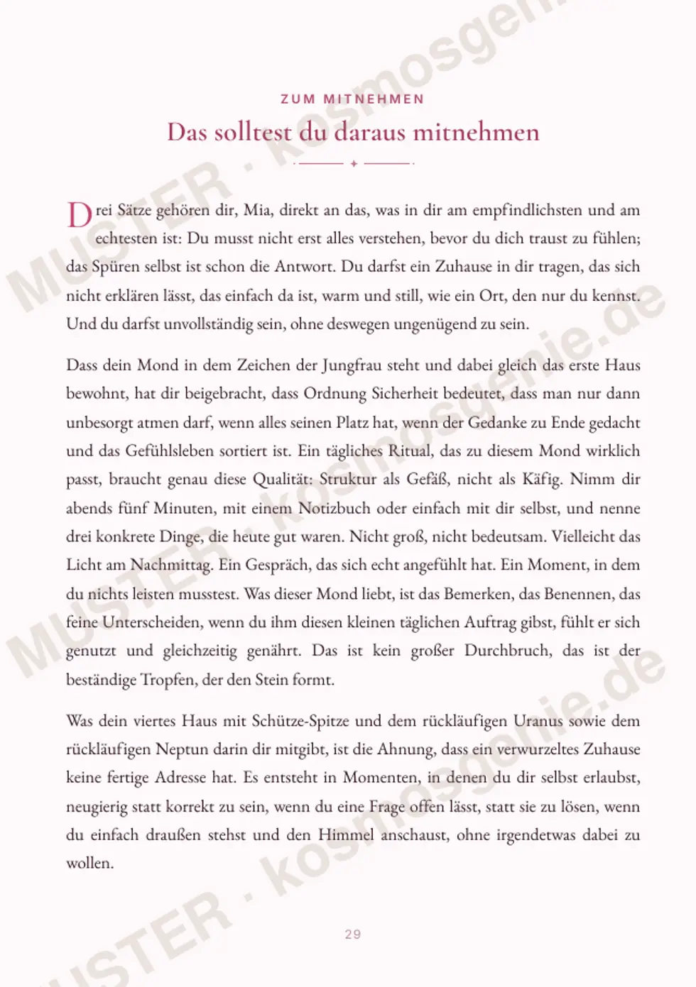 Astro Bite Premium „Dein inneres Kind“ - Seite „Das solltest du daraus mitnehmen“