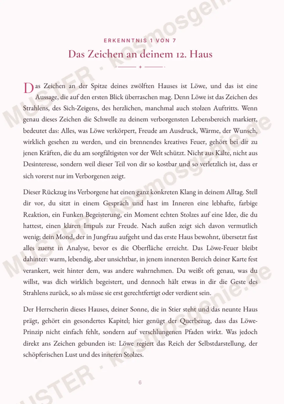Astro Bite Premium „Deine verborgene Seite“ - erste Seite einer persönlichen Erkenntnis