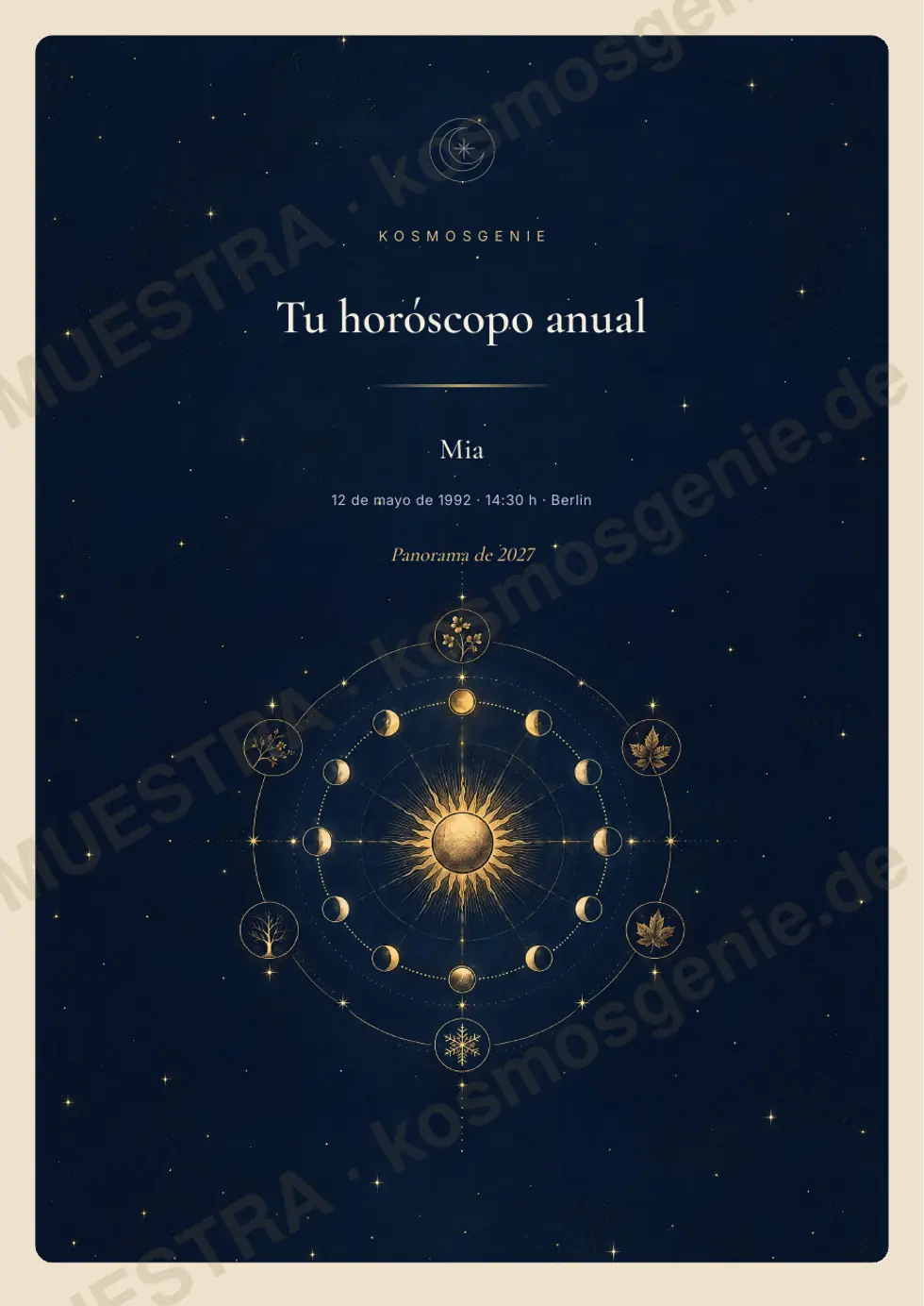 Horóscopo Anual 2027, página de muestra 1 de 69