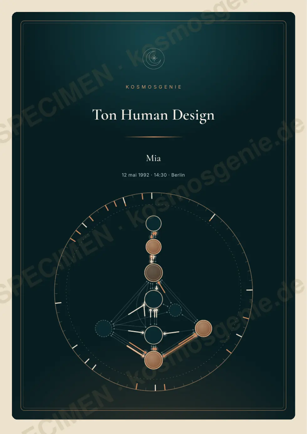 Livre Human Design, exemple de page 1 sur 78