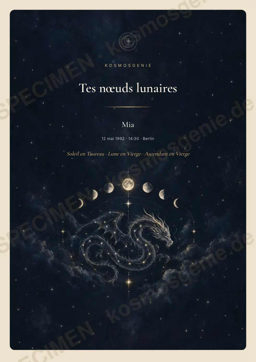 Livre des nœuds lunaires, exemple de page 1 sur 69