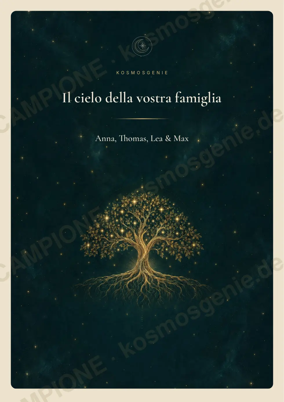 Libro dell'oroscopo di famiglia, pagina di esempio 1 di 71