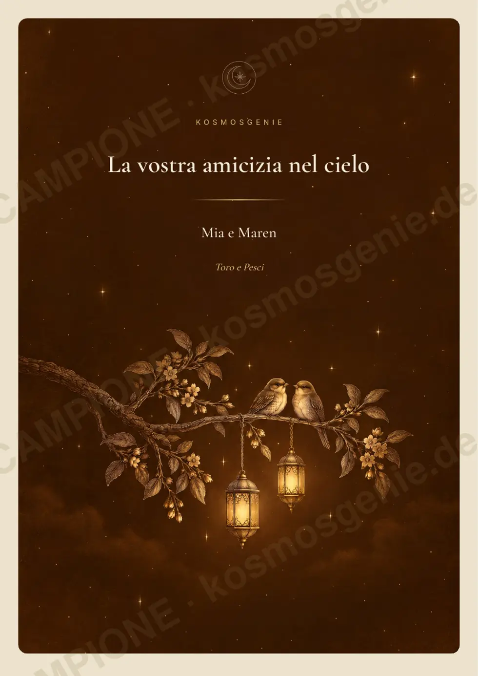 Libro dell'oroscopo dell'amicizia, pagina di esempio 1 di 64