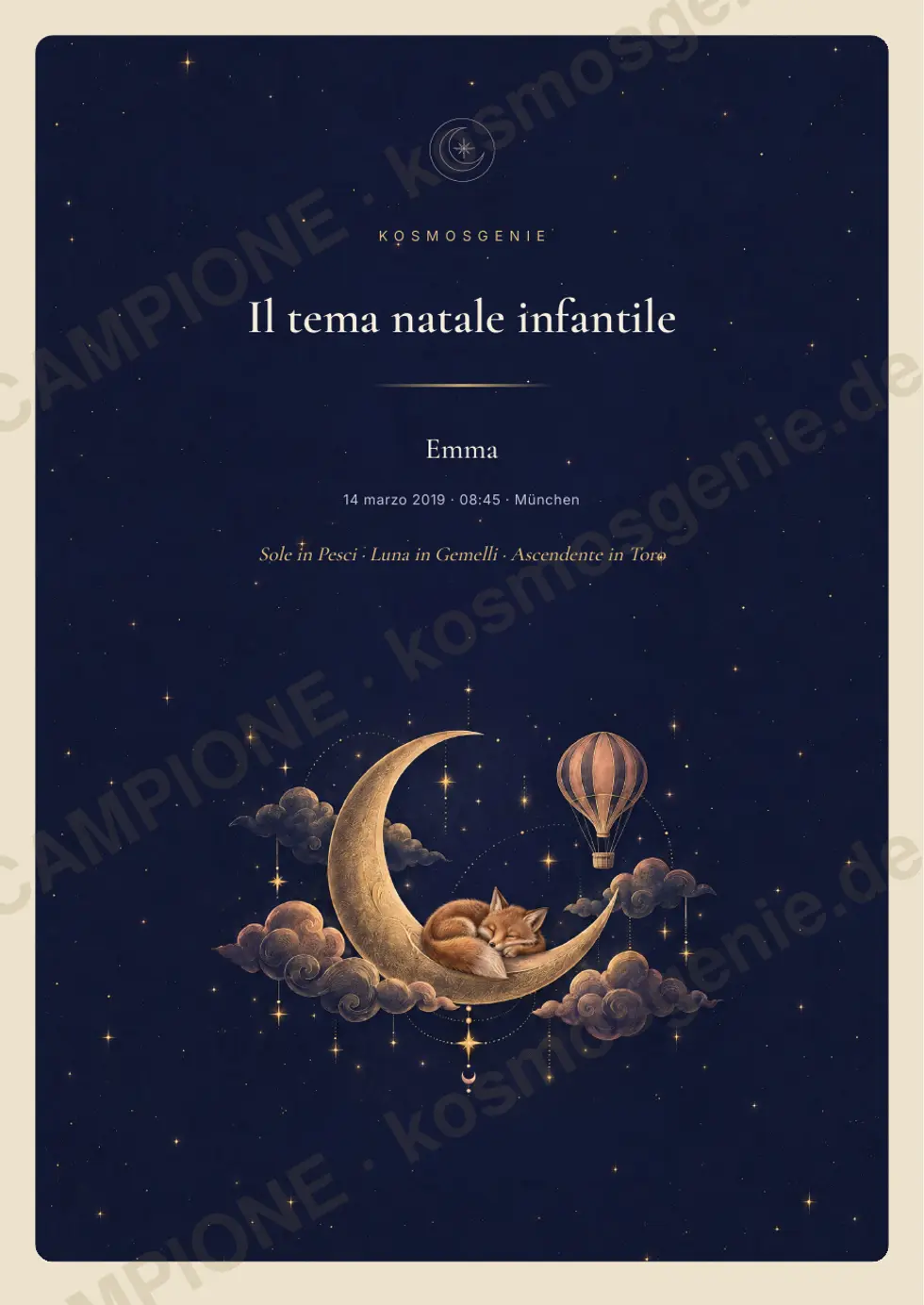 Libro del tema natale del bambino, pagina di esempio 1 di 71