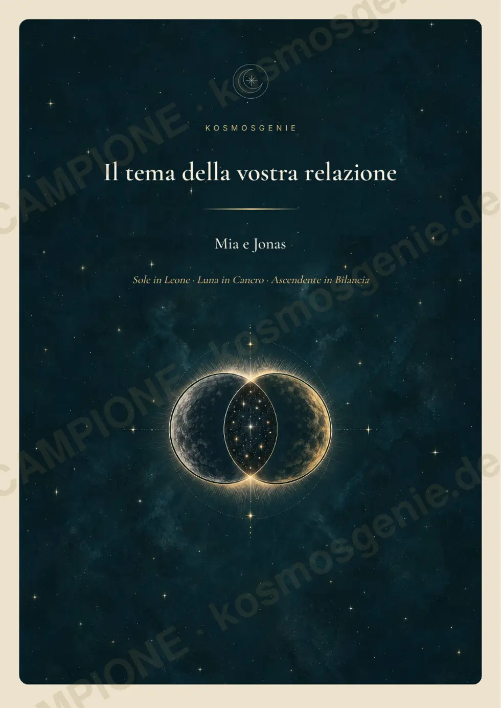 Libro del tema composito, pagina di esempio 1 di 61