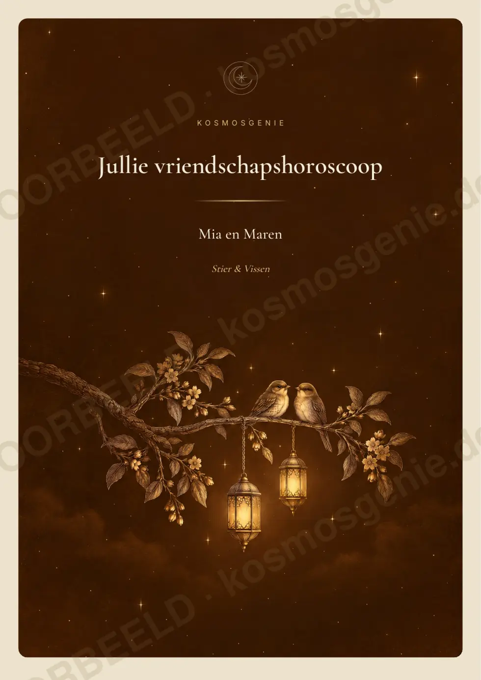 Vriendschapshoroscoopboek, voorbeeldpagina 1 van 64