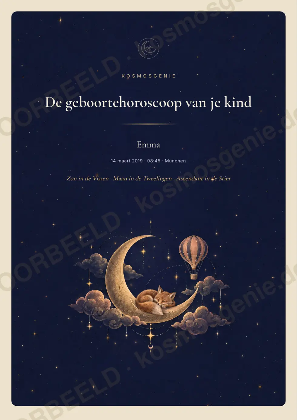 Kinderhoroscoopboek, voorbeeldpagina 1 van 75