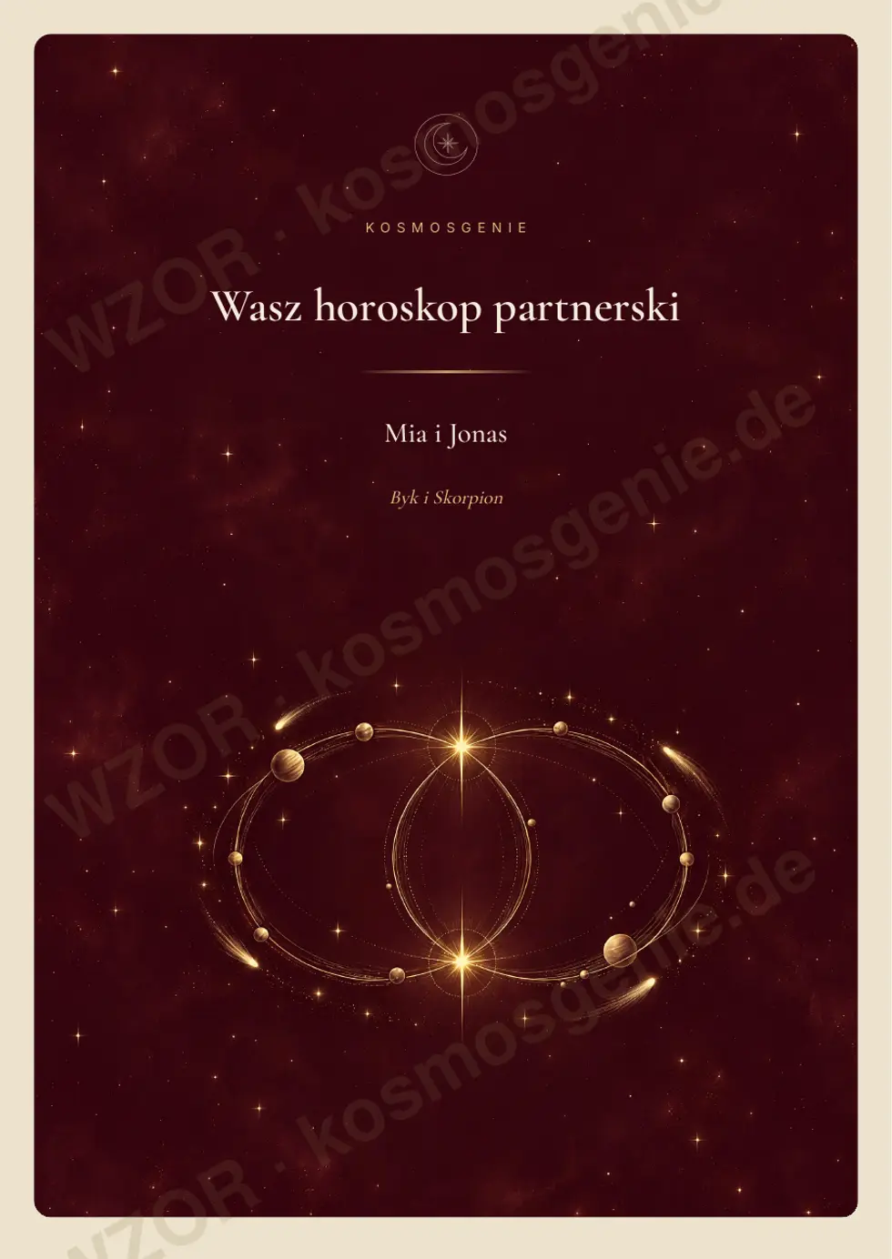Księga horoskopu partnerskiego, przykładowa strona 1 z 64