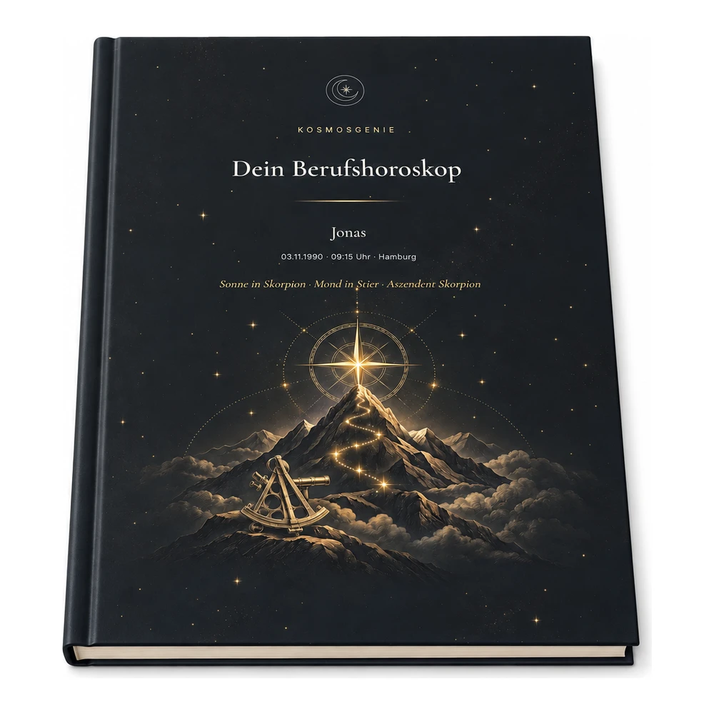 Berufshoroskop: Beruf & Talente als Premium Buch, flach liegend