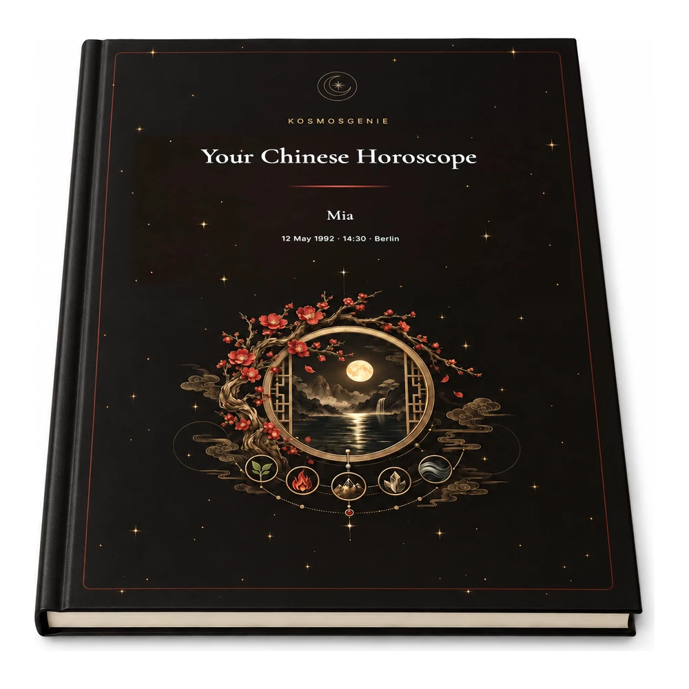 Chinese Horoscope Book as a premium book, lying flat