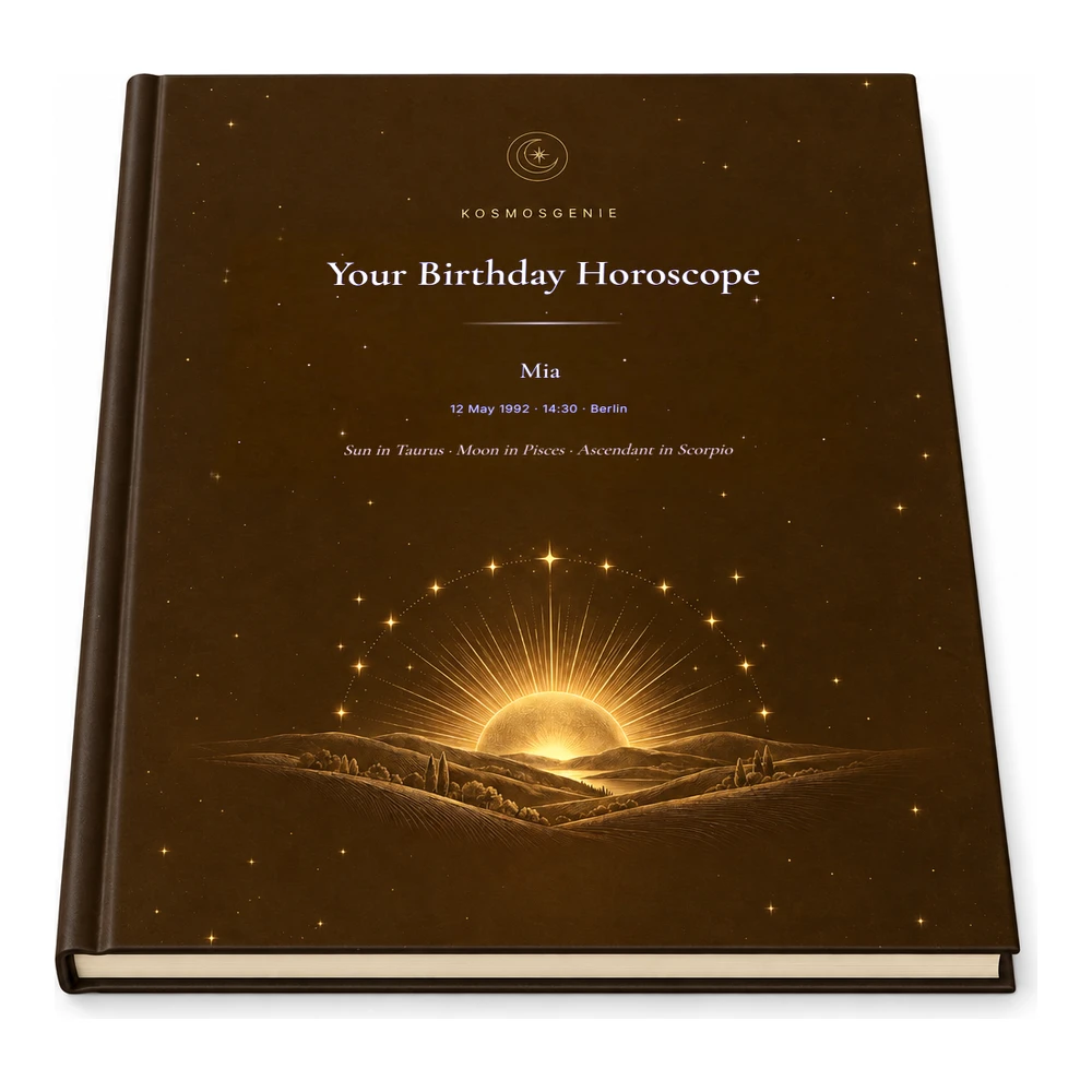 Birthday Horoscope Book (Solar) as a Premium book, lying flat