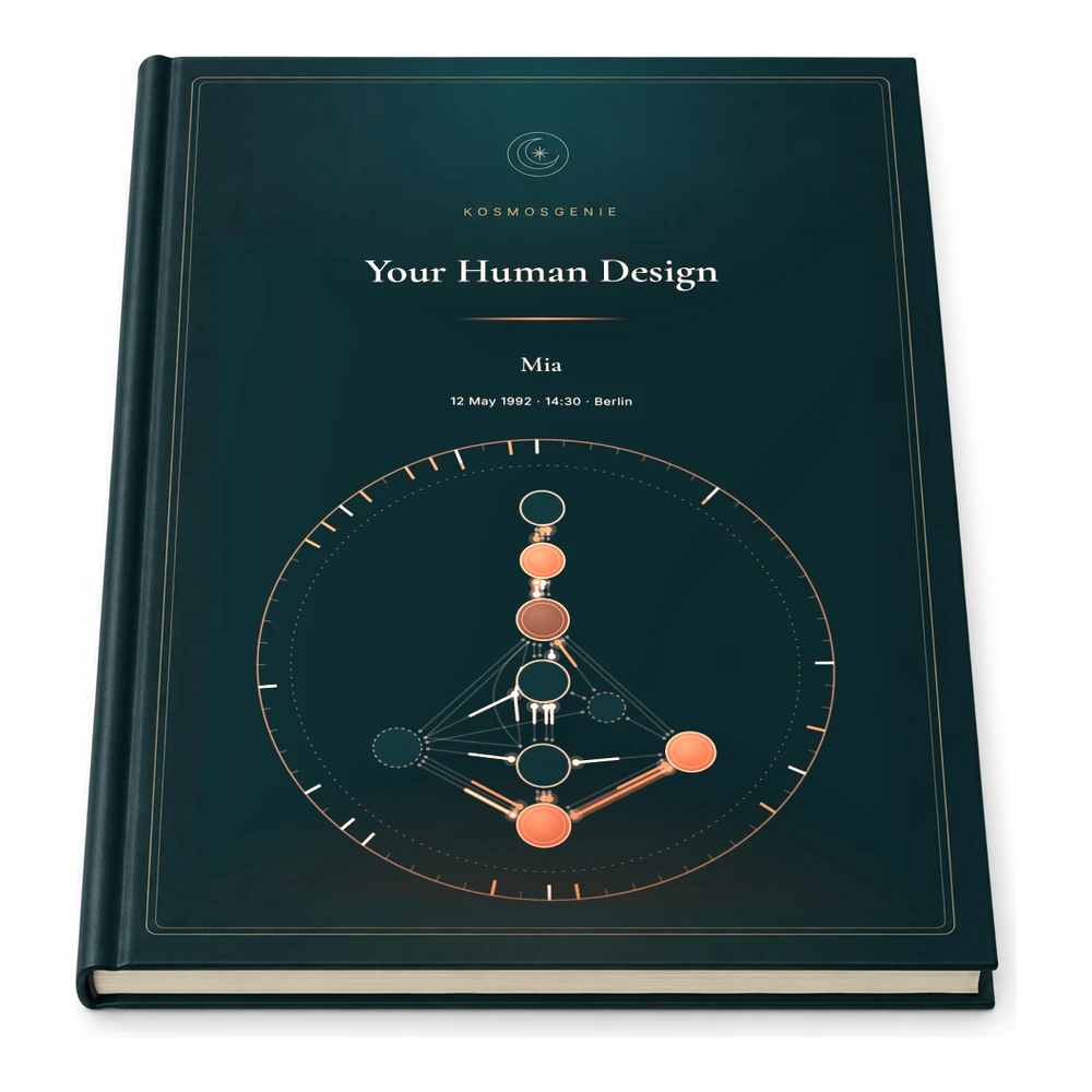 Human Design Book as a premium book, lying flat
