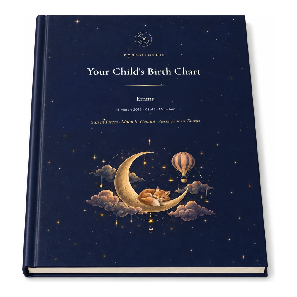 Child's Birth Chart Book as a premium book, lying flat