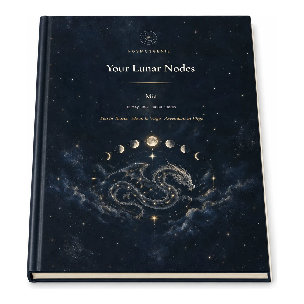 Lunar Nodes Book as a Premium book, lying flat
