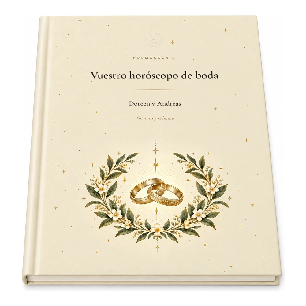 Libro de Horóscopo de Boda en edición premium, tumbado