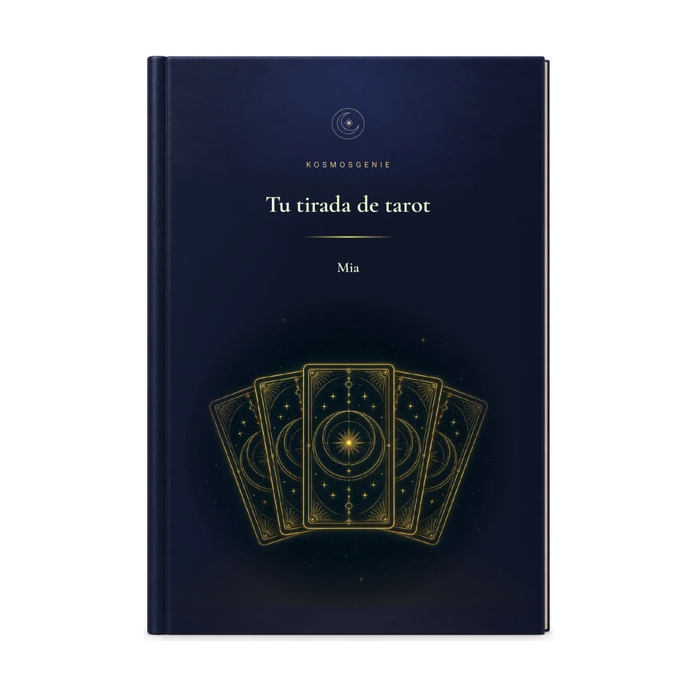 Libro de la tirada de tarot: la portada con tu nombre y fecha de nacimiento