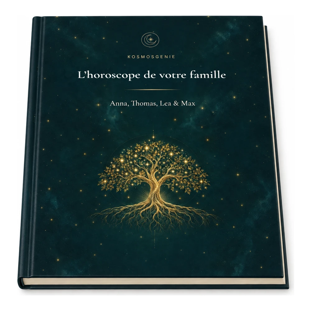 Livre de l’horoscope familial Premium, posé à plat